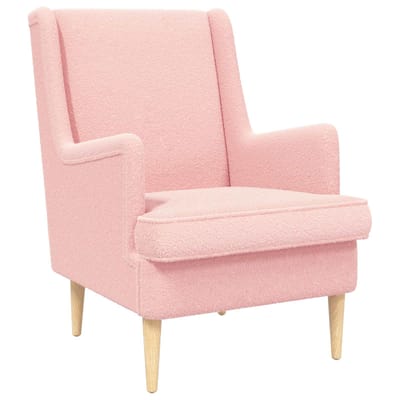 vidaXL - Fauteuil - Roze - Bouclé