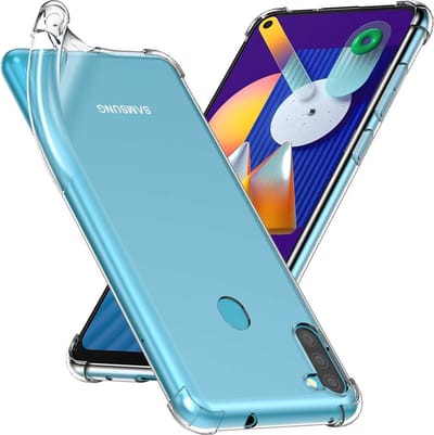 ebestStar - Hoes geschikt voor Samsung Galaxy M11, A11, Silicone Slim Cover Case, Versterkte Hoeken en Randen hoesje, Transparant