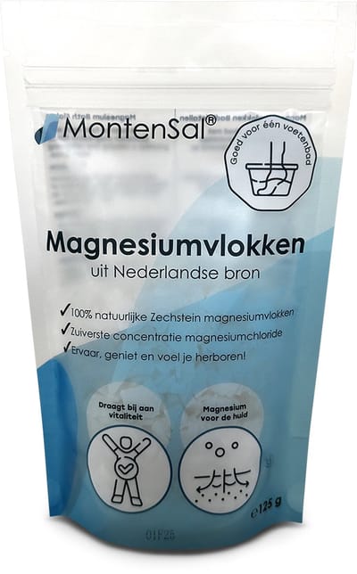 MontenSal - Magnesium Vlokken Kristallen - Voetenbad - 125 gram