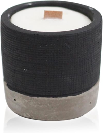 Pot Concrete Soja Kaars - Zwart - Brandy Butter - 3 stuks
