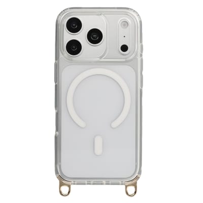 Selencia Hoesje - Geschikt voor Apple iPhone 18 Pro Max / 17 Pro Max - Rivièra Transparante Backcover geschikt voor MagSafe en afneembare haakjes - Transparant