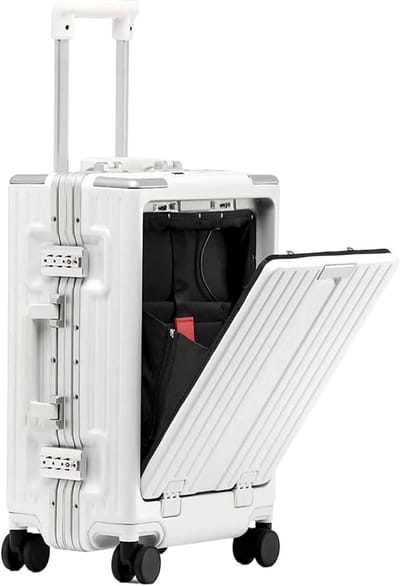 Reiskoffer Trolley - Handbagage Koffer - Zakenreizen Reizen - Voorvak Ontwerp - 20 inch - c