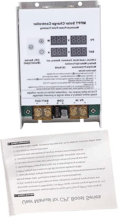 Zonnepaneelregelaar - Boost Converter - Energie Oogsten - MPPT Technologie - 600W - Zilver