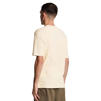 T-shirt en Crêpe pour Homme Lyle & Scott S beige