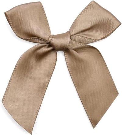 Decoratieve Strikken voor Feestelijke Gelegenheden - 100 Stuks Mini Satijnen Bogen voor Cadeaus, DIY Knutselen en Bruiloften in Khaki