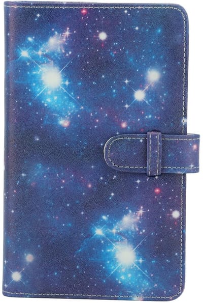 Dailygoody - Fotoalbum voor Fujifilm Instax - Fotoopslagboek - Waterdicht - Sterrenhemel - PU-leer - 108 Zakken - Geschikt voor 3 Inch