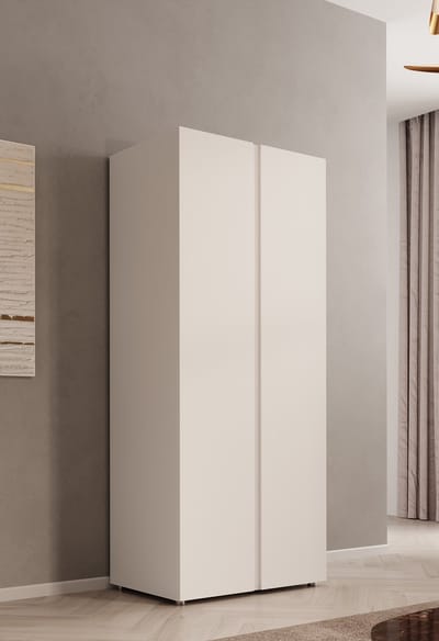 Meubella - Kledingkast Brussel - Wit - 74 cm