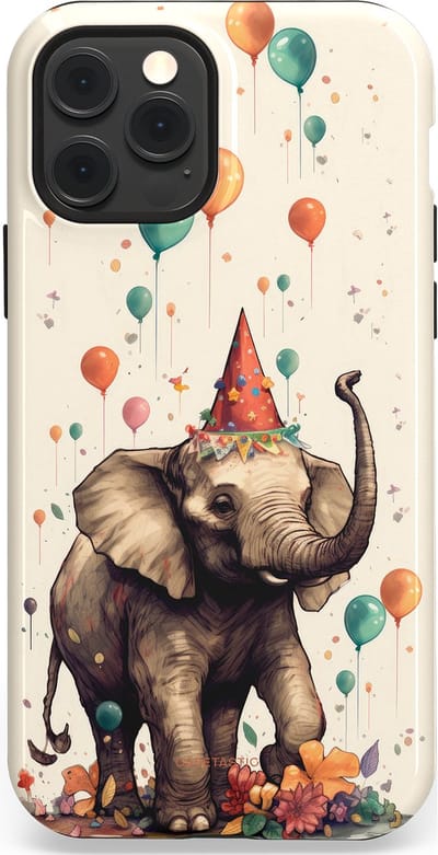 Casetastic Hoesje Geschikt voor Apple iPhone 12/12 Pro Magsafe - Stijlvolle Beschermende Duo-layer Case - Ballonparade