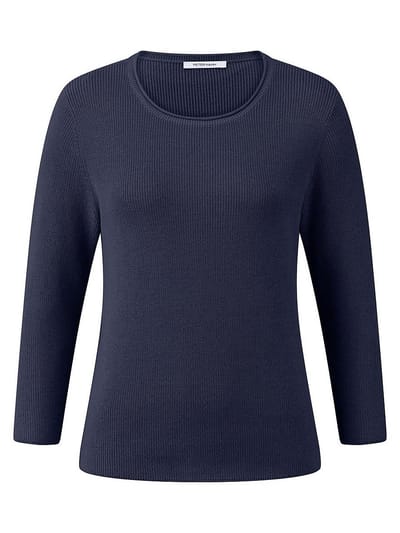Trui ronde hals Van Peter Hahn blauw