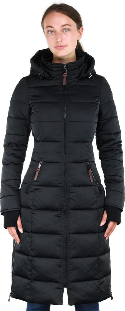 Versano Chloe Dames Lange Winterjas S - Zwart
