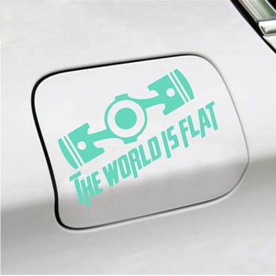 Bumpersticker - The World Is Flat - 14 X 19 - Mint