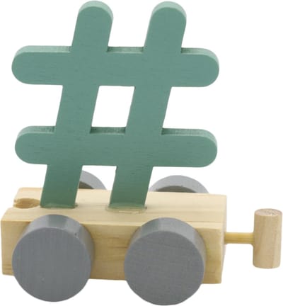 Lettertrein # groen | * totale trein pas vanaf 3, diverse, wagonnetjes bestellen aub