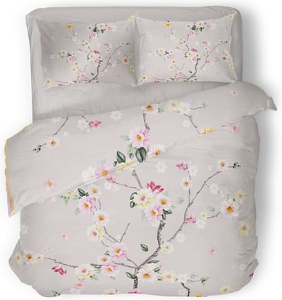 Eleganzzz Dekbedovertrek Spring Breeze - roze - Dekbedovertrek 240x200/220cm - Micropercal - Lits Jumeaux - Dekbedovertrekken - Bloemen Dekbedovertrek