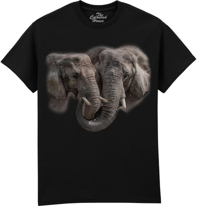 Olifanten Big Hug - Elephants The Coloured House T-shirt M