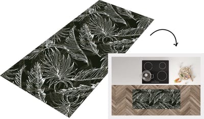 Keukenloper - Loper keuken - Palmblad - Tropisch - Design - Hawaii - 120x50 cm - Keukenloper vinyl