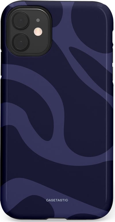 Casetastic Hoesje Geschikt voor Apple iPhone 11 - Stijlvolle Beschermende Duo-layer Case - Diepzee Marine Golven
