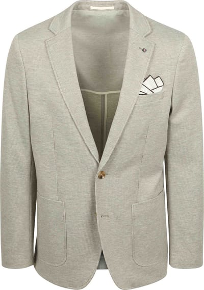 Suitable Colbert Fame Houndstooth Olive - Maat 46 - Heren blazer