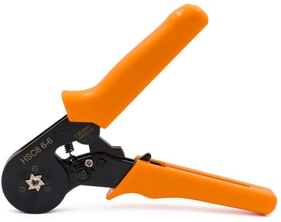 Dailygoods - Crimping Tangen - Zelf-aanpassend - Compact en duurzaam - Oranje - Voor kabels en ferrules - Geschikt voor elektriciens - HSC8 6-6