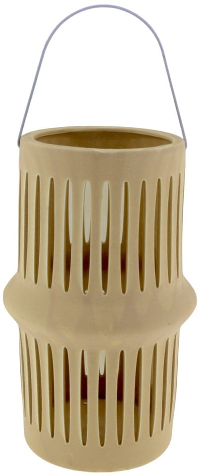 Home Society - Lantaarn - Bree - L - 15x25cm - Porselein - Beige