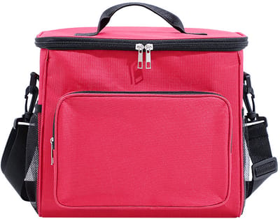 Unisex lunchtas – Herbruikbaar – Lekvrij & geïsoleerd – Grote inhoud – Geschikt voor werk – rood