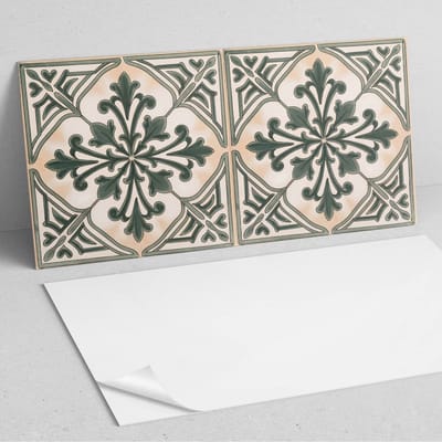 Coloray Wandpanelen Zelfklevend - Plantenpatroon in een vierkant PVC Wandpaneel - 100 cm x 50 cm - Groente Wandbekleding Zelfklevend - 1 stuk - Texturen Wandpanelen Zelfklevend - Keuken Wandpanelen - Wandpanelen Badkamer
