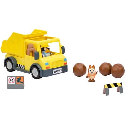 Kipperwagen - BLUEY - Bluey en Bingo - Figuren inbegrepen - Aanpasbare accessoires