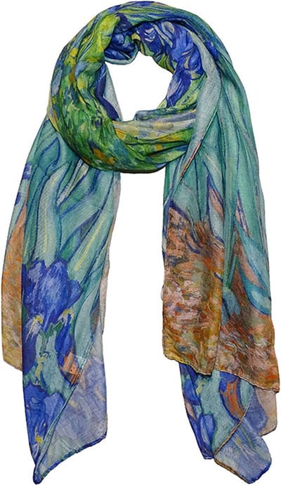 Boodz Langwerpige Sjaal Chiffon Irissen | Van Gogh | Schilderij