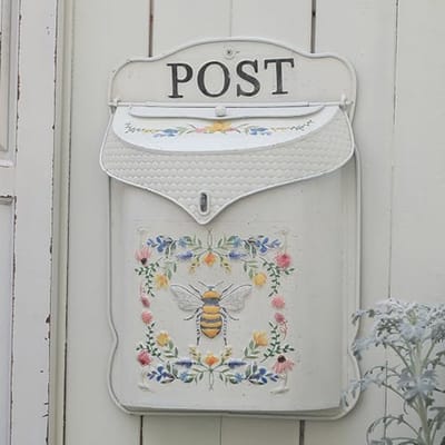 Vintage Wand Brievenbus voor Buiten | Antieke Stijl | Nostalgische Charm | Tuin Decoratie