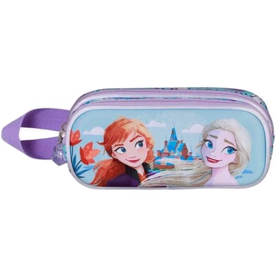 Karactermania - Disney - Frozen 2 -Potloden Etui - Pennenetui - Dubbele Rits - Frozen 2 Lente