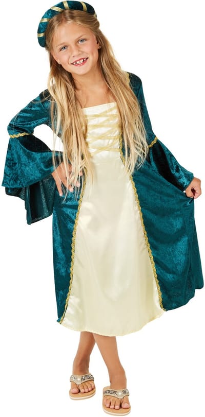 dressforfun - meisjeskostuum kasteelprinses 116 (5-6y) - verkleedkleding kostuum halloween verkleden feestkleding carnavalskleding carnaval feestkledij partykleding - 300974