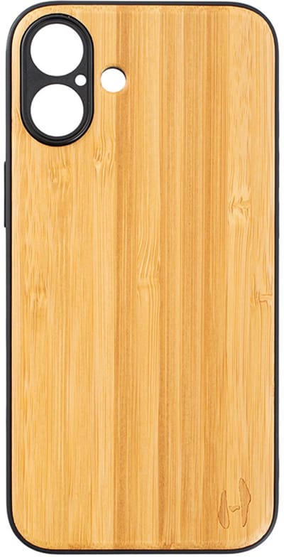 Houten TPU case, iPhone 16 Plus Bamboe
