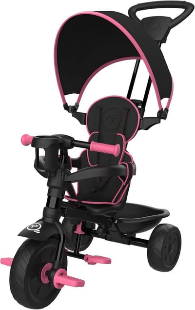 4-in-1 Luxe Driewieler Verstelbaar voor Baby's en Peuters (10-36 Maanden)