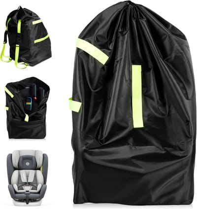 Waterdichte Transporttas voor Kinderzitjes van Oxford Stof, Draagbare Reiszak voor Autostoel, Geschikt voor Kinderwagens - 85 x 43 x 43 cm