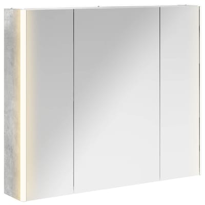 vidaXL - Badkamerspiegelkast - Beton - Grijs - 83,5 - x - 15,5 - x - 70 - cm