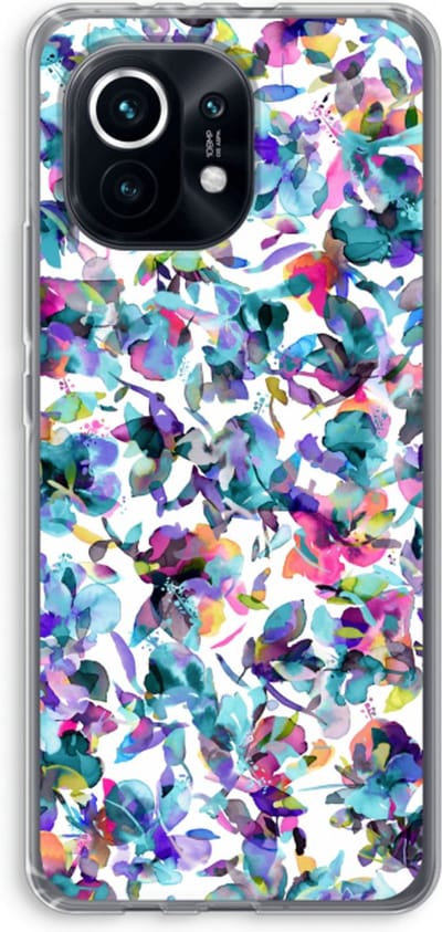 Case Company® - Hoesje geschikt voor Xiaomi Mi 11 hoesje - Hibiscus Flowers - Soft Cover Telefoonhoesje - Bescherming aan alle Kanten en Schermrand