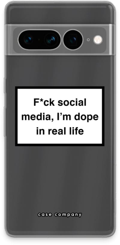 Case Company® - Hoesje geschikt voor Google Pixel 7 Pro hoesje - I'm dope - Soft Cover Telefoonhoesje - Bescherming aan alle Kanten en Schermrand
