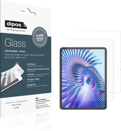 dipos – 2x Matte Pantserfolie geschikt voor Blackview Link8 | 9H Screenprotector