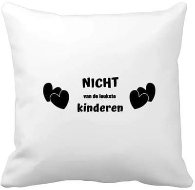 Akyol - nicht van de leukste kinderen Kussen hoes - Nicht - de leukste nicht - verjaardag - cadeautje voor nicht - kado - geschenk - 40 bij 40 cm