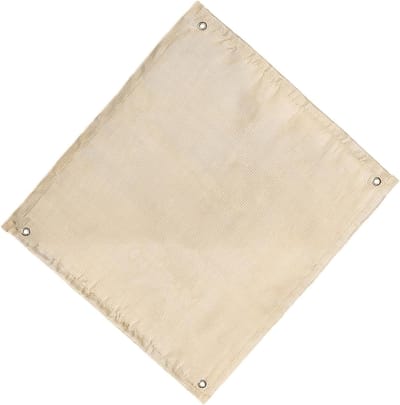 Brandwerende deken - Blusdeken Vuurdeken - Veiligheid Buiten - Glasvezel Constructie - 80x60 cm - Lichtgeel