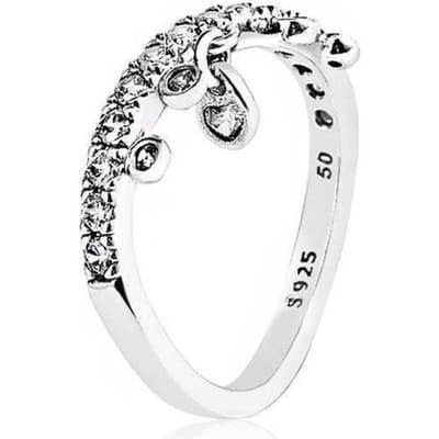 Nieuwe Mode Sterling Zilver 925 Vrouwen Pan Ring Retro Stijl Eenvoudige Vrouwen Bruiloft Verloving Band Ring Liefde 10 white