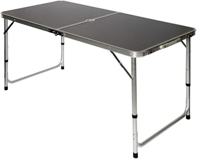 Inklapbare Campingtafel 120x60cm - 3-voudig Verstelbare Vouwtafel voor 4-6 Personen