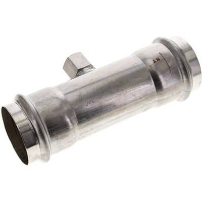 Tee Press Fitting - 54mm & Rp 1/2'' Persmof - RVS
