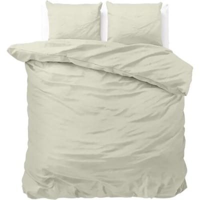 Zensation Satin Point - Dekbedovertrek - Eenpersoons - 140x200/220 + 1 kussensloop 60x70 - Creme