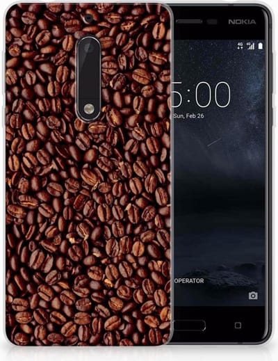 Nokia 5 Siliconen Case Koffiebonen