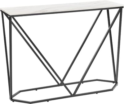 HAZEN - Sidetable - Wit/Zwart - MDF