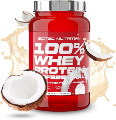 Scitec Nutrition® - 100% Whey Protein Professional (920 gram - Coconut) - Kokos - 30 eiwitshakes - Premium proteine poeder - eiwitpoeder met aminozuren