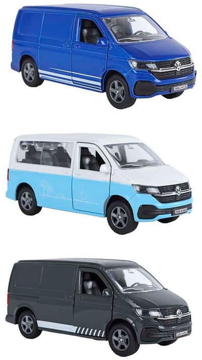 Kids Globe VW Transporter die cast pb 3ass 13,5cm