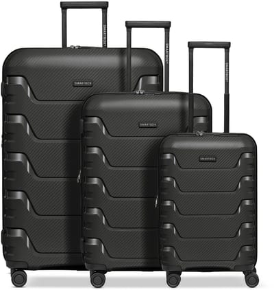 Smartbox Edition 01 4 wielen Kofferset 3-delig met uitbreidingsplooi - Harde bagage - TSA slot - black