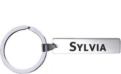 Sleutelhanger Met Naam - Sylvia - RVS