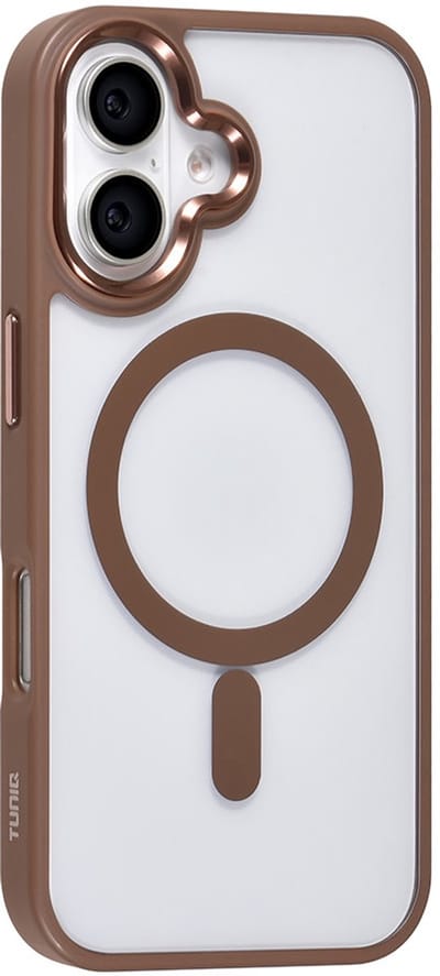TUNIQ telefoonhoesje voor Apple iPhone 16 - MagSafe siliconen backcover - Goud